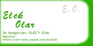 elek olar business card